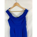 Adelyn Rae  Off Shoulder Royal Blue Dress Size Medium Photo 4