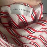 Rebecca vallance white striped Marrakech ruffle silk sleeveless dress Size 4 Photo 7