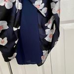 Banana Republic Navy Blue Floral Maxi Dress Size 2 Photo 10
