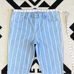 J Brand Maria High Rise Skinny Jeans in Yarn Dye Blue Herringbone Stripe Size 30 Photo 5