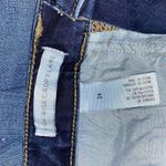 Leith  Medium Wash Blue Denim High Rise Crop Cropped Flare Jeans Women's Size 24 Photo 6