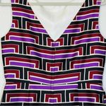 Kate Spade  /Florence Broadhurst Silk Sleeveless Geometric Dress Size 10 Photo 5