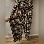 Vibe Sportswear Black Bohemian Floral Jumpsuit 1X Photo 7