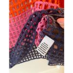 Maeve Anthropologie  Crochet Long Sleeve OS Top/ Beach Cover Rainbow Boho Relaxed Photo 7