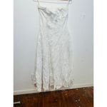 FAVORITE DAUGHTER White Cotton Strapless Favorite Linen Midi Dress Size 8 Photo 1