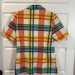 Vintage Kmart blue light special plaid blazer 10 Orange Photo 4
