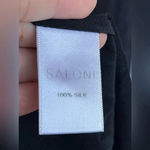 Saloni Leah Robe silk Dress w/Slip size 0 Black Photo 15