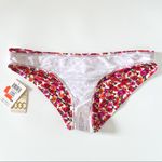 Swim Systems Tri Cinch Hipster Bikini Bottom NWT XL Roses Floral Pink Red Yellow Photo 7