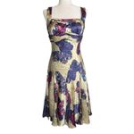 Vintage Y2K Nina Austin Dress M Silk Butterfly Babydoll Midi Whimsical Fairy Size M Photo 2