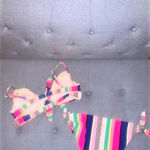 No Boundaries NoBo Neon Stripe Juniors Bikini L‎ Photo 4