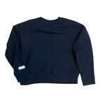 Calvin Klein  Logo Performance Crop Top Sweatshirt Women's L ‎ Black Pullover Photo 3