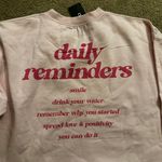 Boohoo Daily Reminder Pink Oversized Hoodie Photo 5