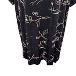 Casual Corner tunic/blouse Size 24W Floral cottage fairy office dressy party Black Photo 2
