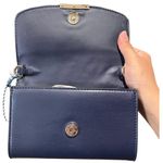 Draper James navy daisy handbag purse clutch without strap Photo 5
