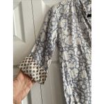 Roberta Roller Rabbit  Womens XS Blue Floral Top 3/4 Sleeve Tunic Top Photo 3