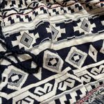 easel Navy Blue White Geometric Shorts Photo 2