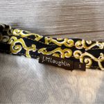 J. McLaughlin  denim style printed dress gold ornate sz S Photo 5