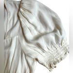 Reformation  blouse Cashew top in Gossamer Off White Sweetheart Neckline Size XL Photo 5