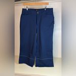 Frye NWT  Nightfall Navy Wide Leg Raw Hem Boho Pants Size 14 Photo 1