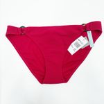 Roxy  Bikini Bottoms Size Large Casual Mood Full Swim NWT Magenta Tortoise Rings Photo 1