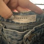 Topshop Editor Distressed Denim Light Wash Jeans Ankle Size 32 Photo 6