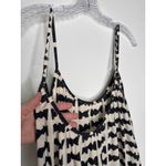 Bel Kazan Bow Print Maxi Dress Black White Ruffle Hem Boho Resort large Photo 10