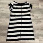 Banana Republic Black & White Striped Short Sleeve Cotton Mini Dress Size SP Photo 5