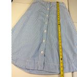 A New Day A New Day Blue Striped Button Front A-Line Midi Skirt - Size S Photo 3
