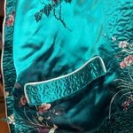 vintage Solz Squirrel reversible Chinese satin jacket Green Size M Photo 4
