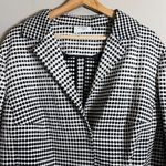Akris Punto Polka Dot Blazer Jacket Women's 16 Black White Cropped Designer Chic Photo 5
