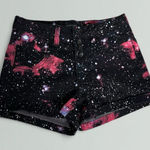 Blackheart  4 Button High Rise Denim Shorts in Black Galaxy Photo 0