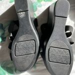 Italian Shoemakers Black Minimalist Sandals Size 8 Open Toe Strapped Photo 5