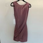 ZARA Limited Edition Backless Mauve Pink Ruched Mini Dress Medium NEW Photo 4