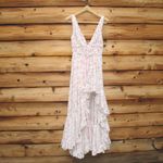 Mac Duggal   White Multicolor Floral Print Sleeveless Ruffled High-Low Gown Photo 5