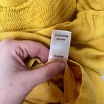 Lulus Indie Mustard Yellow Surplice Romper Shorts One Piece Outfit Festival Sz S Photo 2