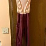 Lululemon Free People Movement light & maroon jumpsuit Photo 0
