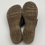 Clarks Women's Soft Cushion Collection Lusine Gable Thong Black Floral Size 6M Photo 3