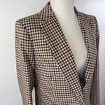 J.Crew Alfie Check Blazer BA482 Tollegno 1900 Italian Stretch Wool Navy & Tan Photo 6