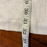 Free People We The Thermal WaffleKnit Oversized White LongSleeve Shirt Medium Photo 15