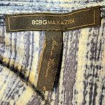 BCBG Max Azria Women's‎ Blue White Vertical Stripe Sleeveless Wrap Dress Small Photo 6