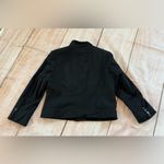 Talbots  Petites Military Style Blazer Jacket Size 10 Italian Wool Black Vtg Photo 5