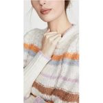 Rebecca Taylor  Fluffy Stripe Pullover Sweater Photo 2
