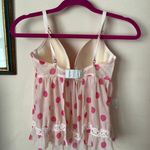 Betsey Johnson pink polka dot lingerie bra Top Photo 2