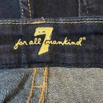 7 For All Mankind Kimmie Crop Cutoff Mid Rise Short Shorts Dark Blue Size 27 Photo 2