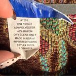 RFA Classics Tapestry Jacket Size 10 Floral Pattern Brocade Brown Teal Pink Coat Photo 4