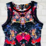Nicole Miller  Women's Size S Sleeveless Fit Flare Dress Bold Floral Print Photo 3