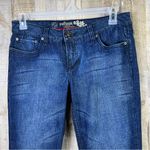 Refuge  Premium Size 11 Dark Blue Wash Jeans Lo Rise w/5 Pockets & Belt Loops Photo 2