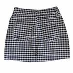 Topshop  Moto Gingham Denim Mini Skirt Size 2 Photo 3