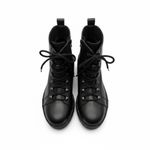 Fly London Hand Lace-Up Platform Combat Boots Black Sz 39 US 8/ 8.5 New Photo 5