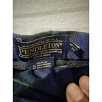 Pendleton  Pants Women 12 Blue Green Tartan Plaid Virgin Wool Tartan USA‎ M Photo 5